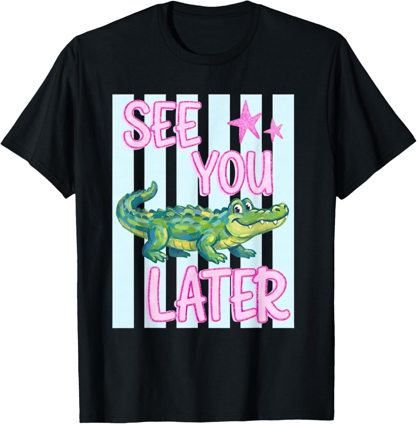See You Later Teacher Summer Alligator Last Day of School T-Shirt - T-Shirt | Black
