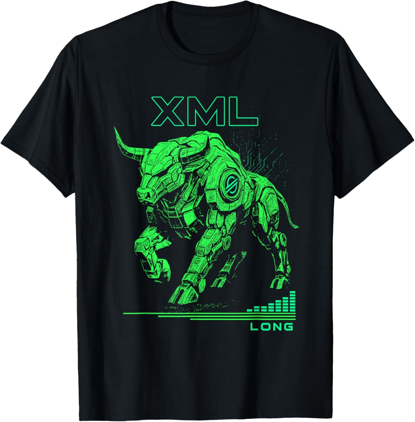 XML Stellar Lumens Long Trade Crypto Bullrun Signal T-Shirt - T-Shirt | Black