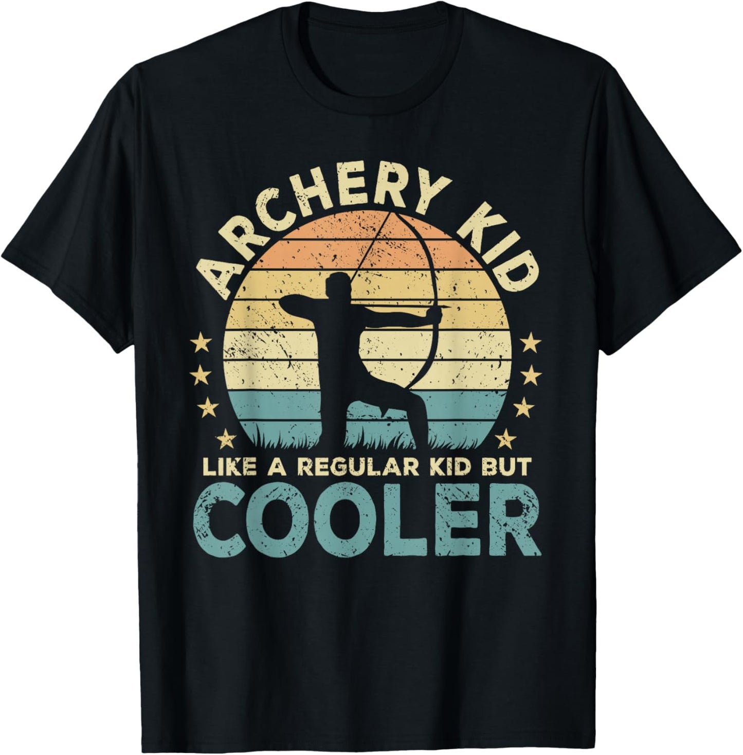 Archery Kid Archer Funny Bow And Arrow T-Shirt - T-Shirt | Black