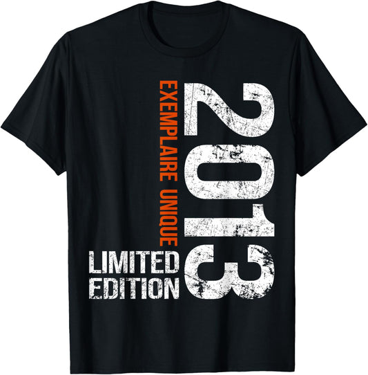 12th Anniversary 2013 Vintage 12 Years Boy and Girl 2013 T-Shirt - T-Shirt | Black