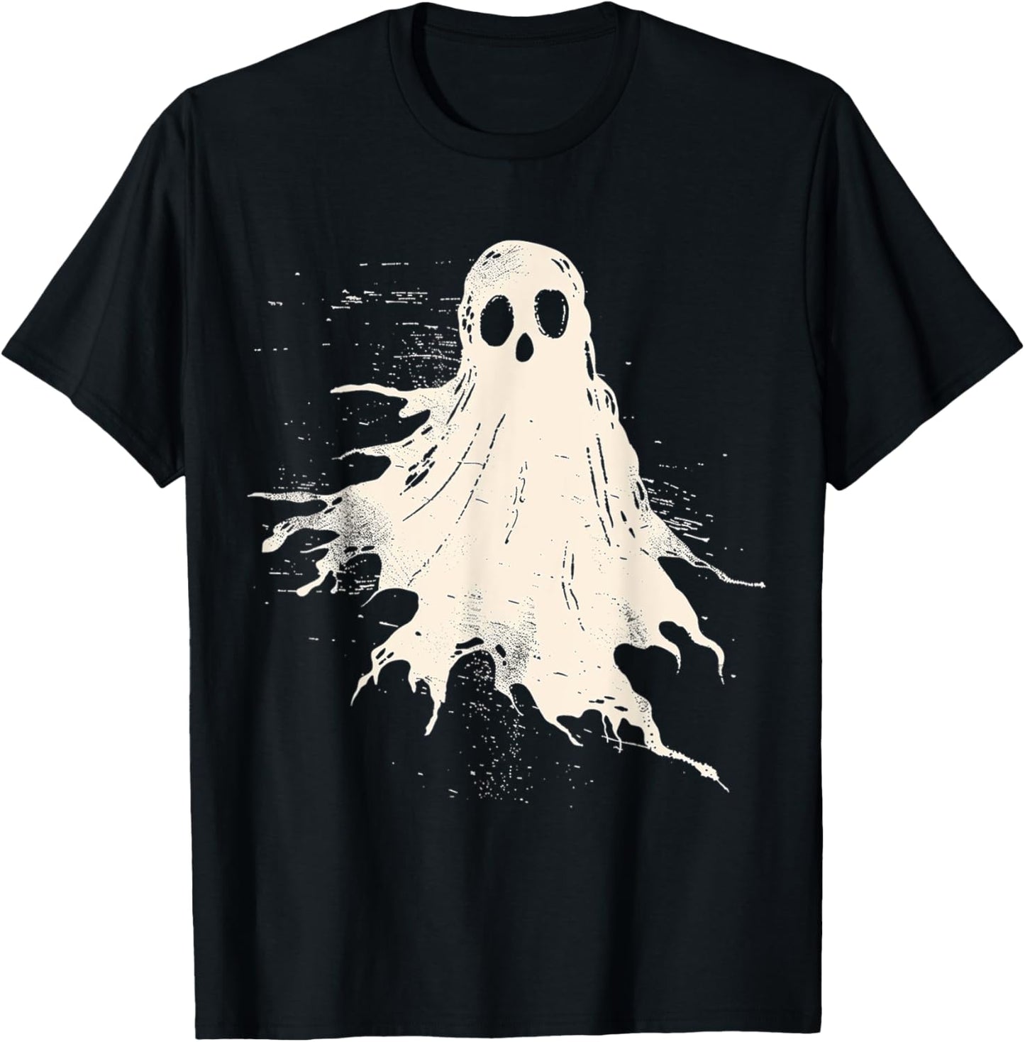 Ghost Costume Halloween Graphic Art Ghost T-Shirt - T-Shirt | Black