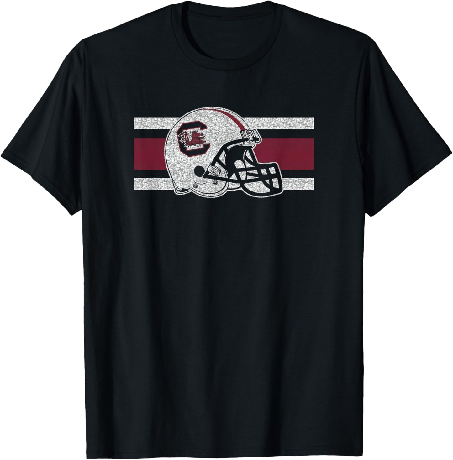 South Carolina Gamecocks Football Retro Helmet Black T-Shirt - T-Shirt | Black
