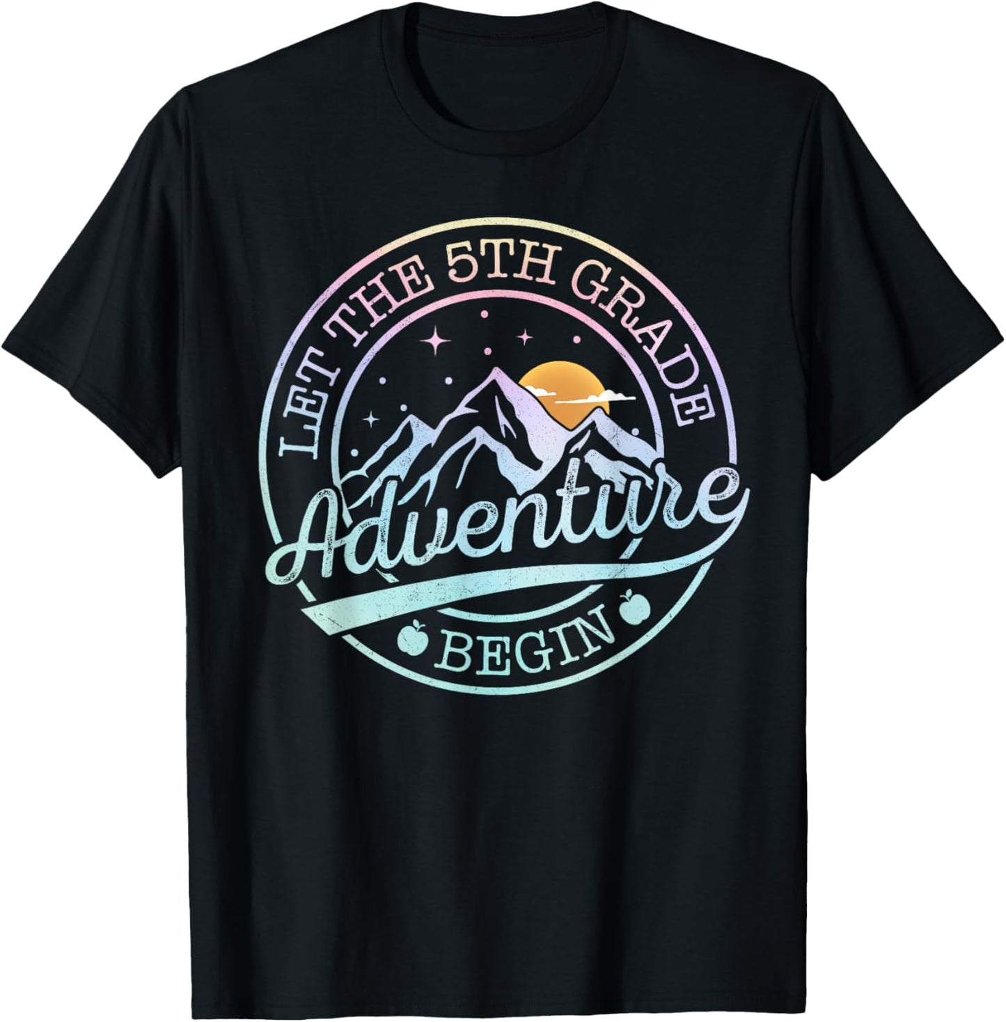 5th Grade Teacher Shirt Boys Let 5th Grade Adventure Begin T-Shirt - T-Shirt | Black