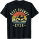 Best Grampy Ever - Retro Fist Bump Vintage Design Grampy T-Shirt - T-Shirt | Black