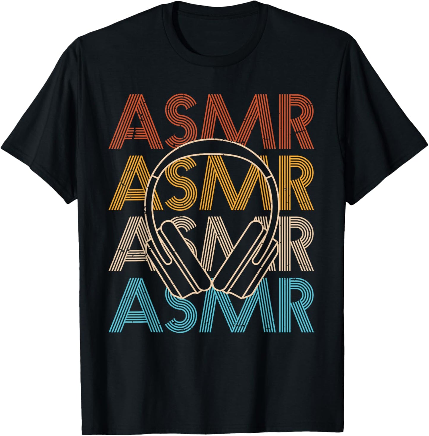 ASMR Vintage Style ASMR T-Shirt - T-Shirt | Black