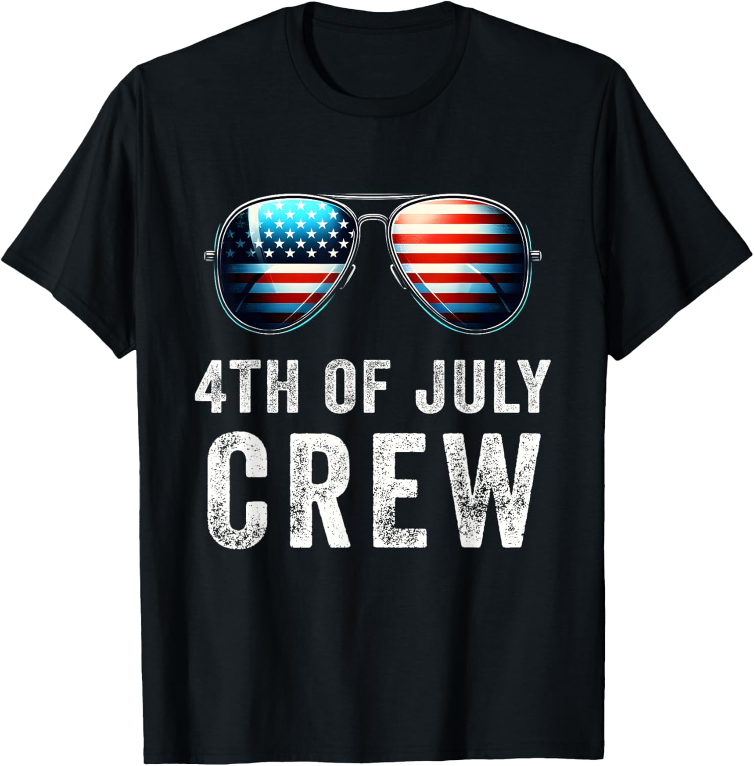 4th of July Crew Matching Family Outfits Men Women Kids Fun T-Shirt - T-Shirt | Black