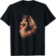 Artistic Shetland Sheepdog Drawing Art Sheltie Design T-Shirt - T-Shirt | Black