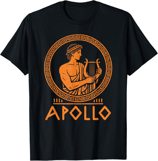 Mythologis Ancient Greece Gods Greek Mythology Apollo T-Shirt - T-Shirt | Black