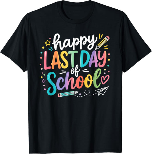 Last Day of School Shirt Tie Dye School Graduation T-Shirt - T-Shirt | Black