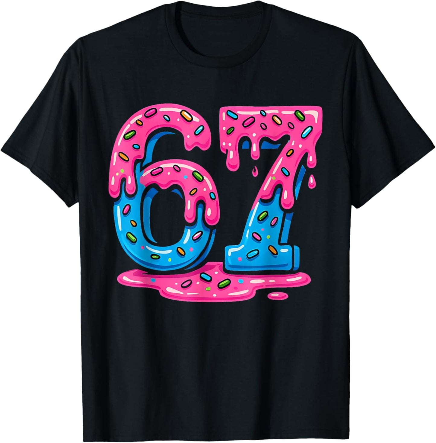 Aura Energy 6 7 Funny Six Seven Meme Gen Alpha Slang Kid Boy T-Shirt - T-Shirt | Black