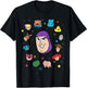Disney and Pixar's Toy Story Buzz Lightyear Big Face Collage T-Shirt - T-Shirt | Black