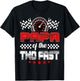 Papa of The Two Fast Second Birthday Racing Car Family T-Shirt - T-Shirt | Black
