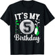 It's My 5th Birthday Golf 5 Year Old Golf Player Birthday T-Shirt - T-Shirt | Black