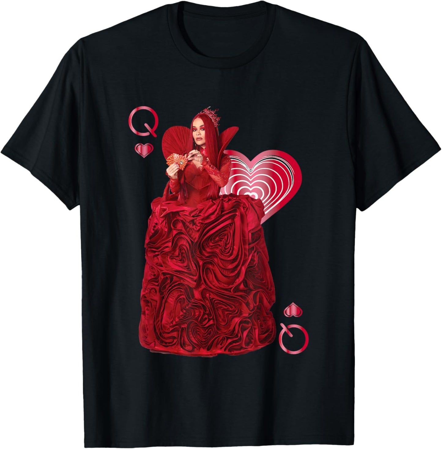 Disney Descendants: The Rise of Red Queen of Hearts Portrait T-Shirt - T-Shirt | Black