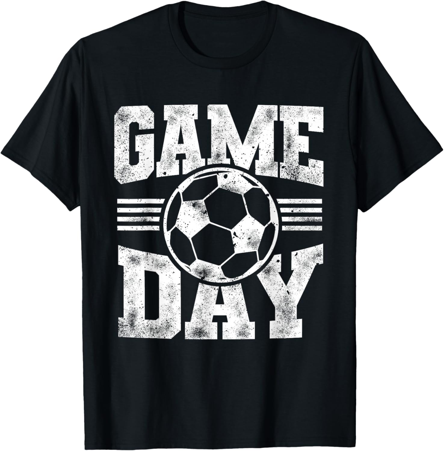 Game Day Sports Soccer Mom Dad Soccer Player Season T-Shirt - T-Shirt | Black