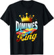 Dominoes King Domino Player Domino Lover Tile Game Champion T-Shirt - T-Shirt | Black