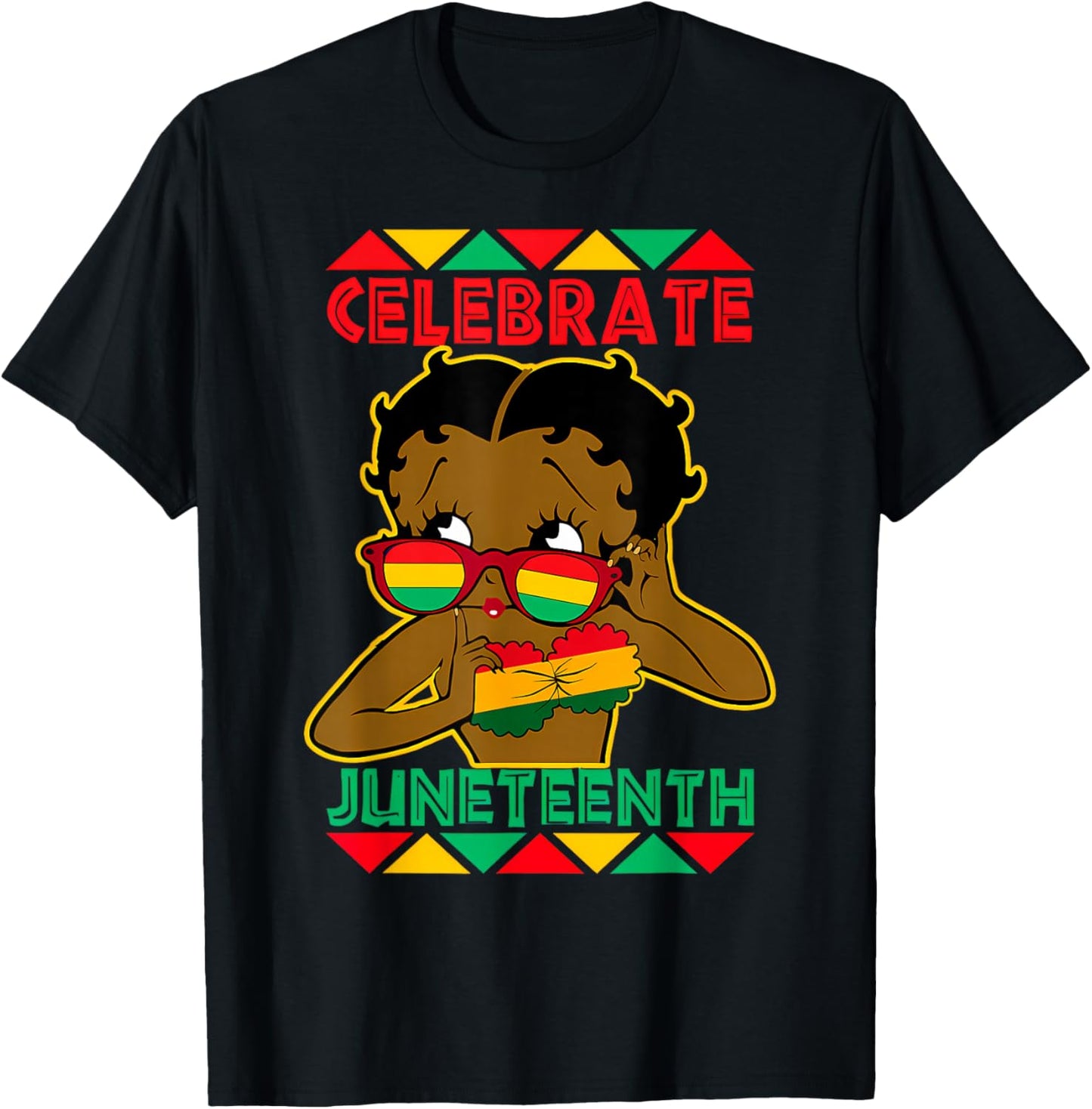Black Girl Celebrate Juneteenth 1865 African Pride Kids T-Shirt - T-Shirt | Black