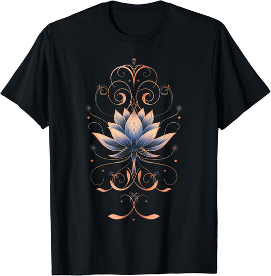 Reiki Lotus Flower New Age Meditation Yoga T-Shirt - T-Shirt | Black