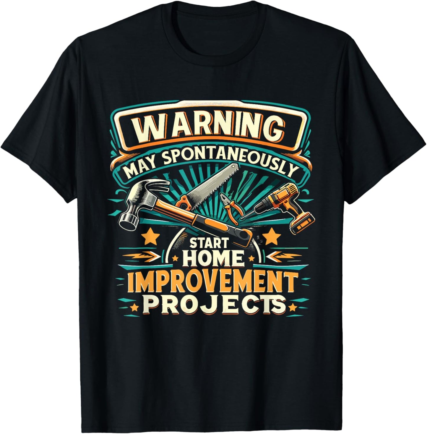 DIY Lovers Renovation Home Improvement T-Shirt - T-Shirt | Black