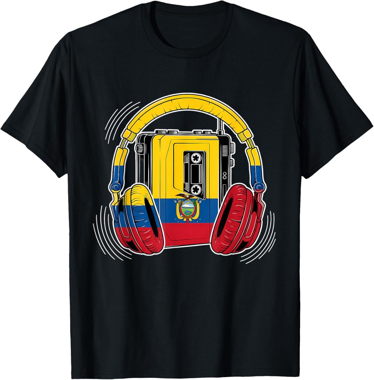 Drapeau de l'Équateur Racines équatoriennes T-Shirt - T-Shirt | Black