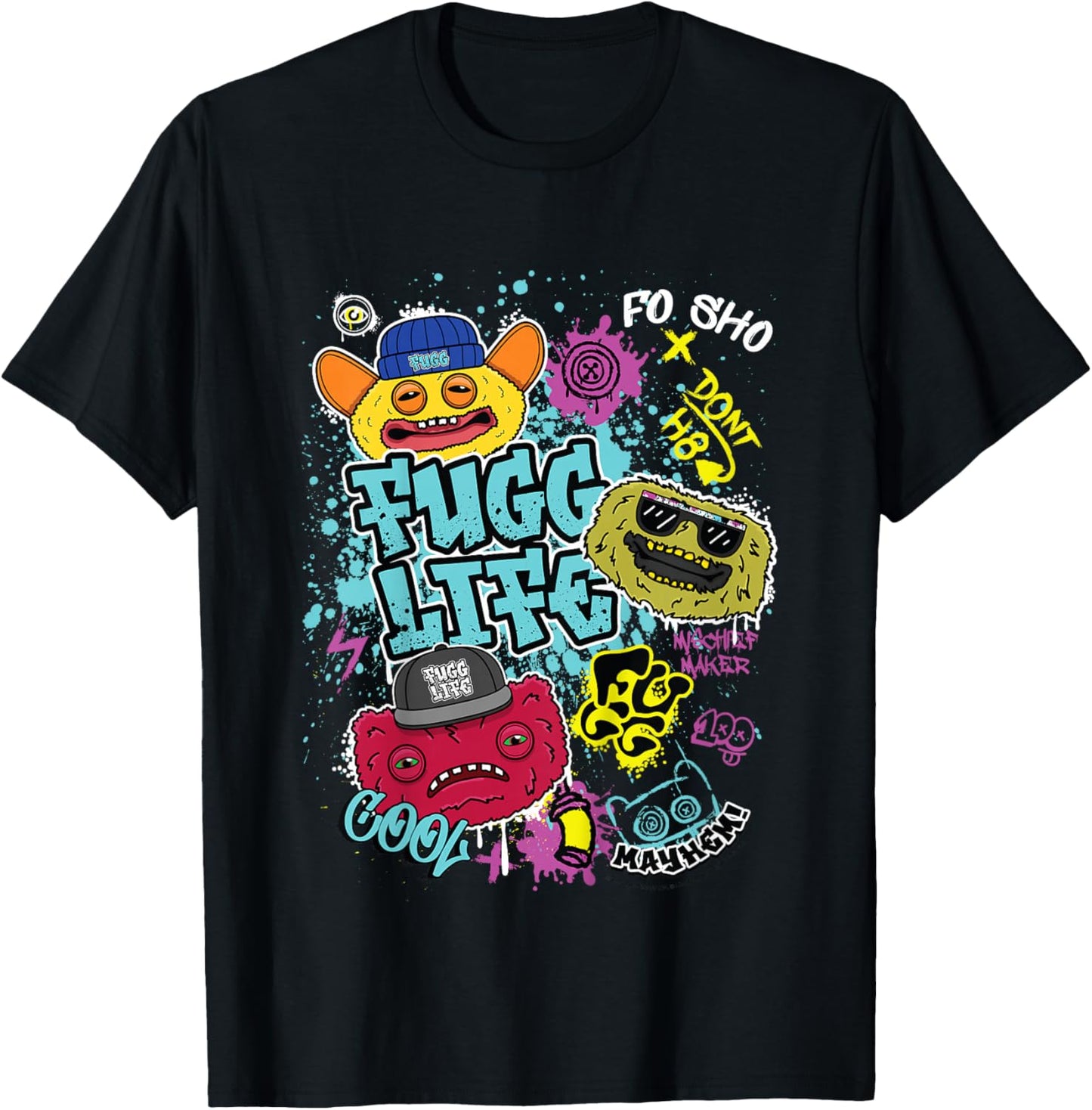 Fugg Life Grin Count Underoo Mcgoo Wide Eyed Weirdo Kids T-Shirt - T-Shirt | Black