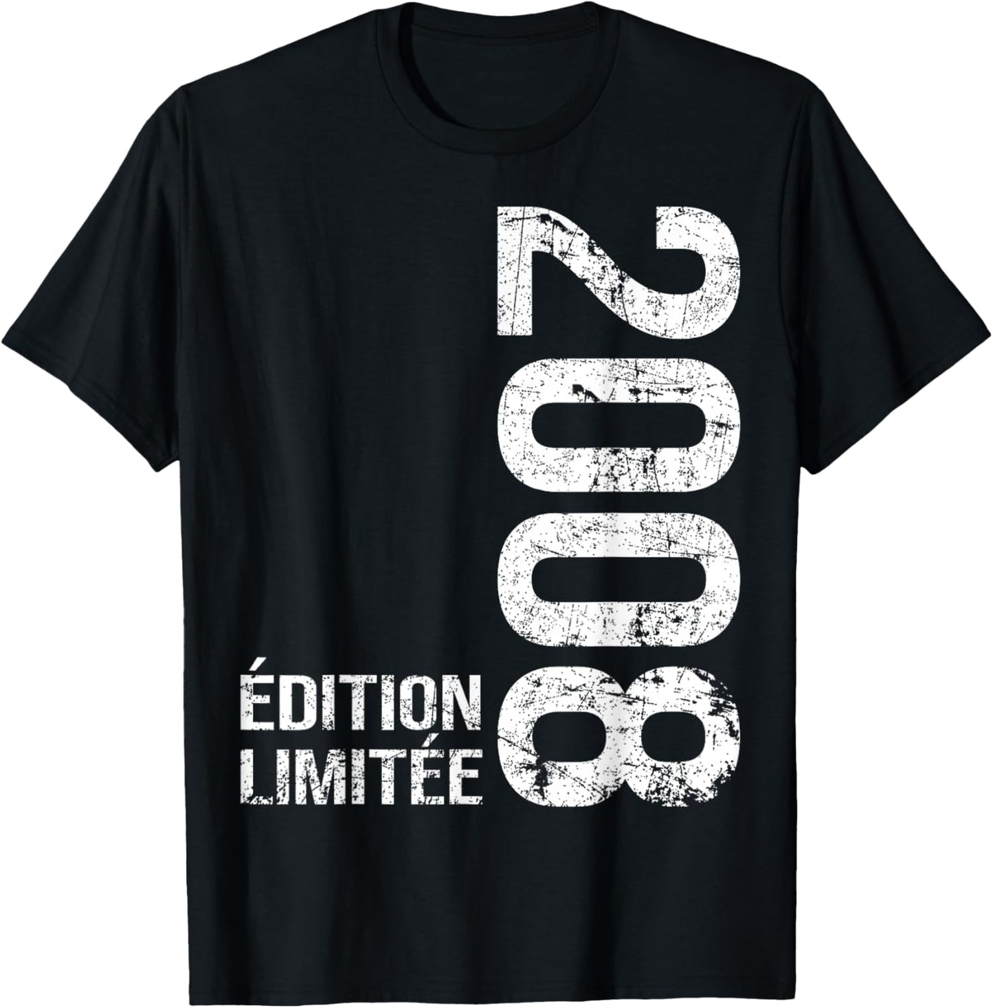 18 Years Men Boy Birthday Humour Vintage 2008 T-Shirt - T-Shirt | Black