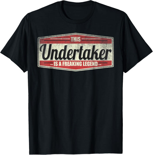 Funny Saying Vintage Undertaker T-Shirt - T-Shirt | Black