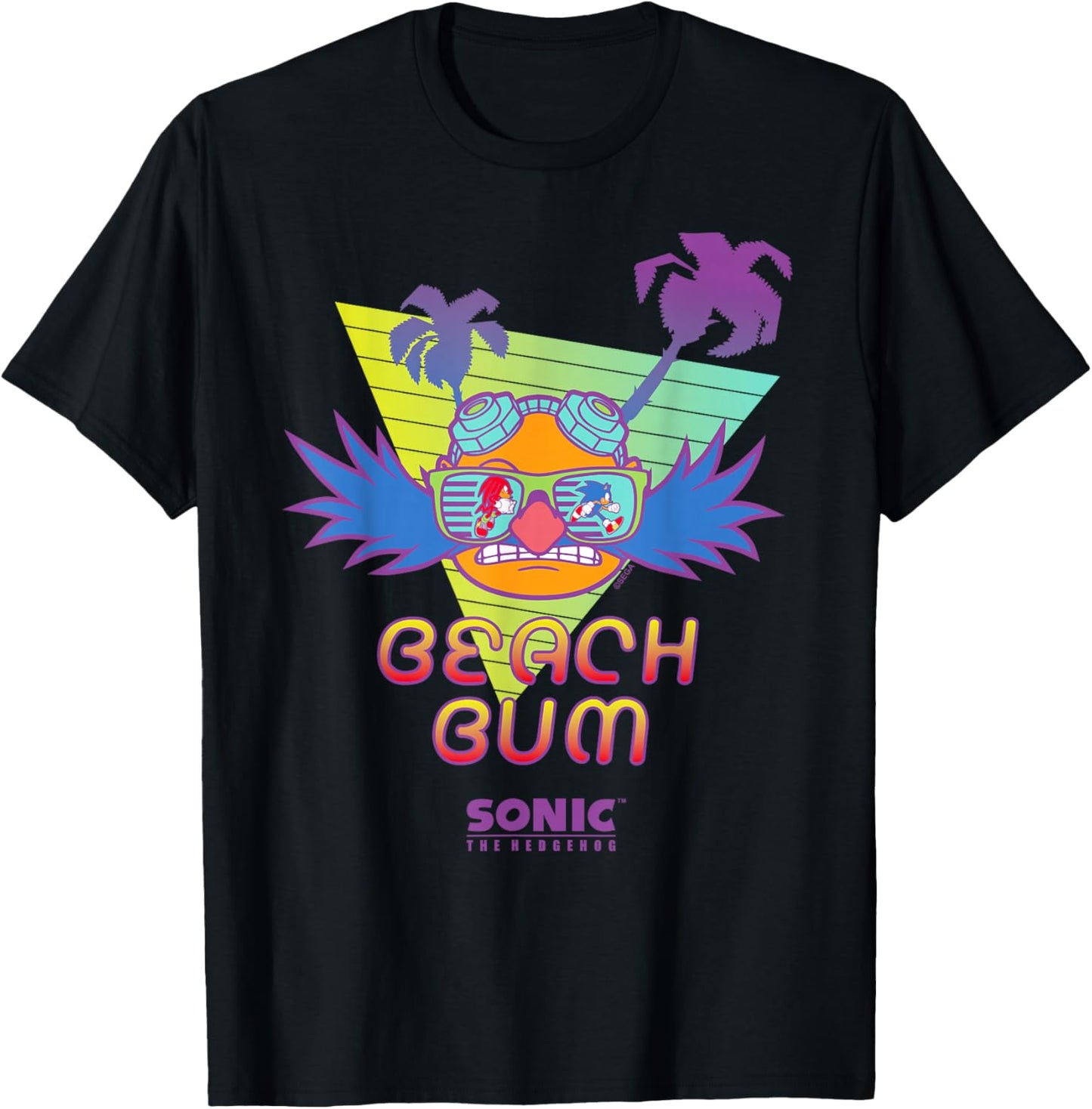Sonic the Hedgehog - "Beach Bum" Dr. Eggman T-Shirt - T-Shirt | Black