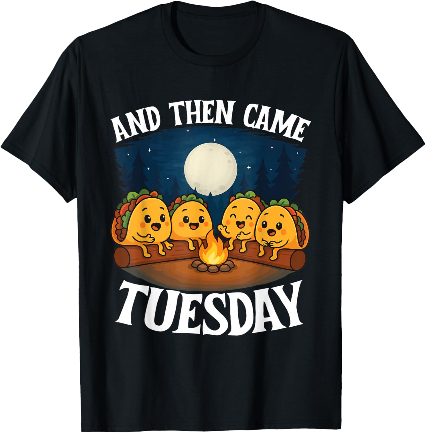 and Then Came Tuesday - Taco Lover Mexican Cinco de Mayo T-Shirt - T-Shirt | Black
