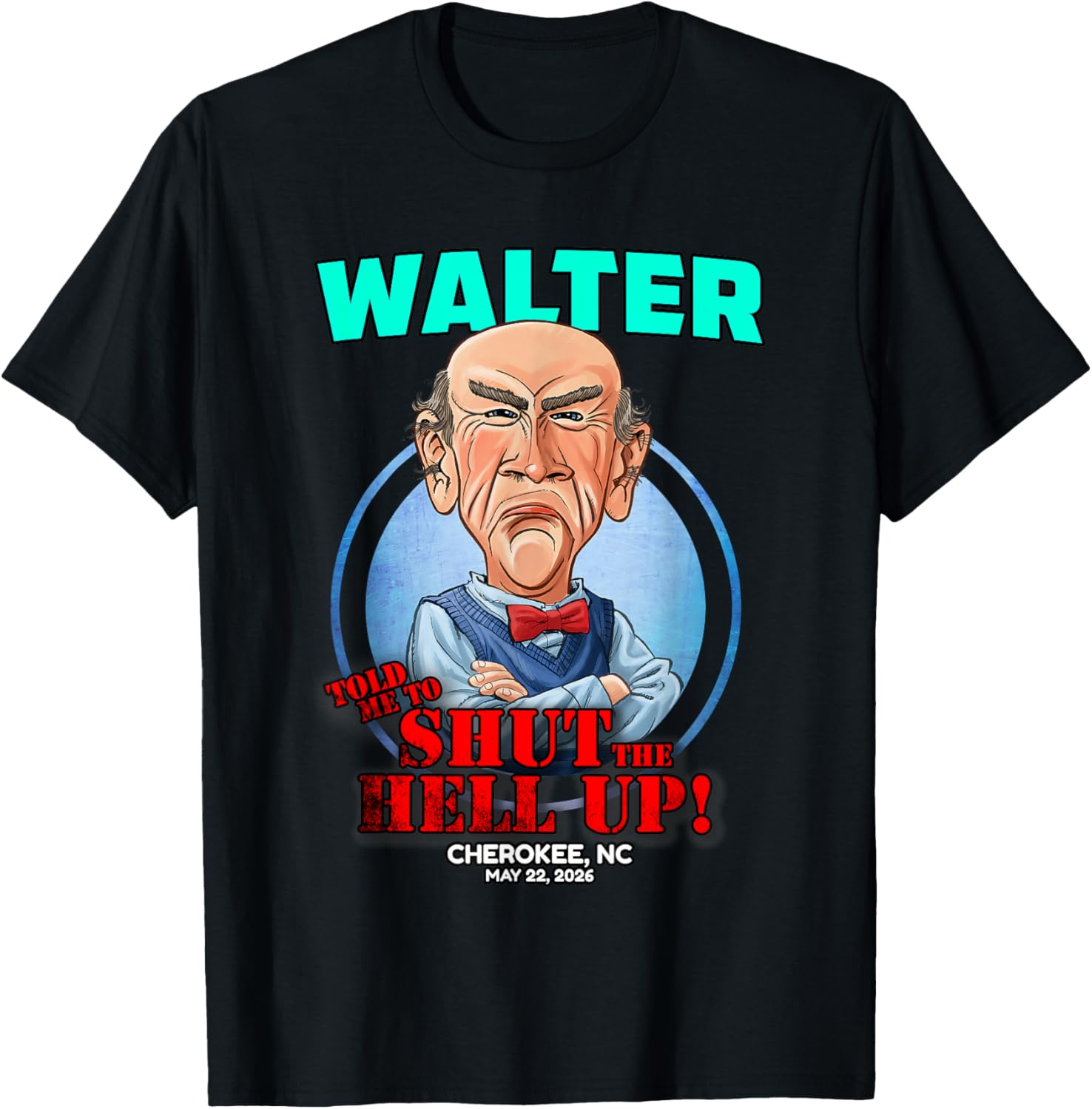Walter Cherokee, NC (2026) T-Shirt - T-Shirt | Black