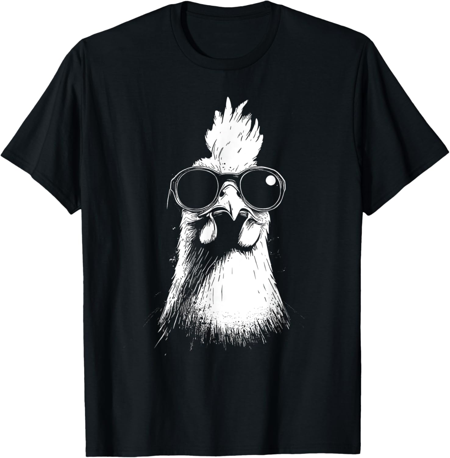 Funny Chicken cool Graffiti Urban art street T-Shirt - T-Shirt | Black