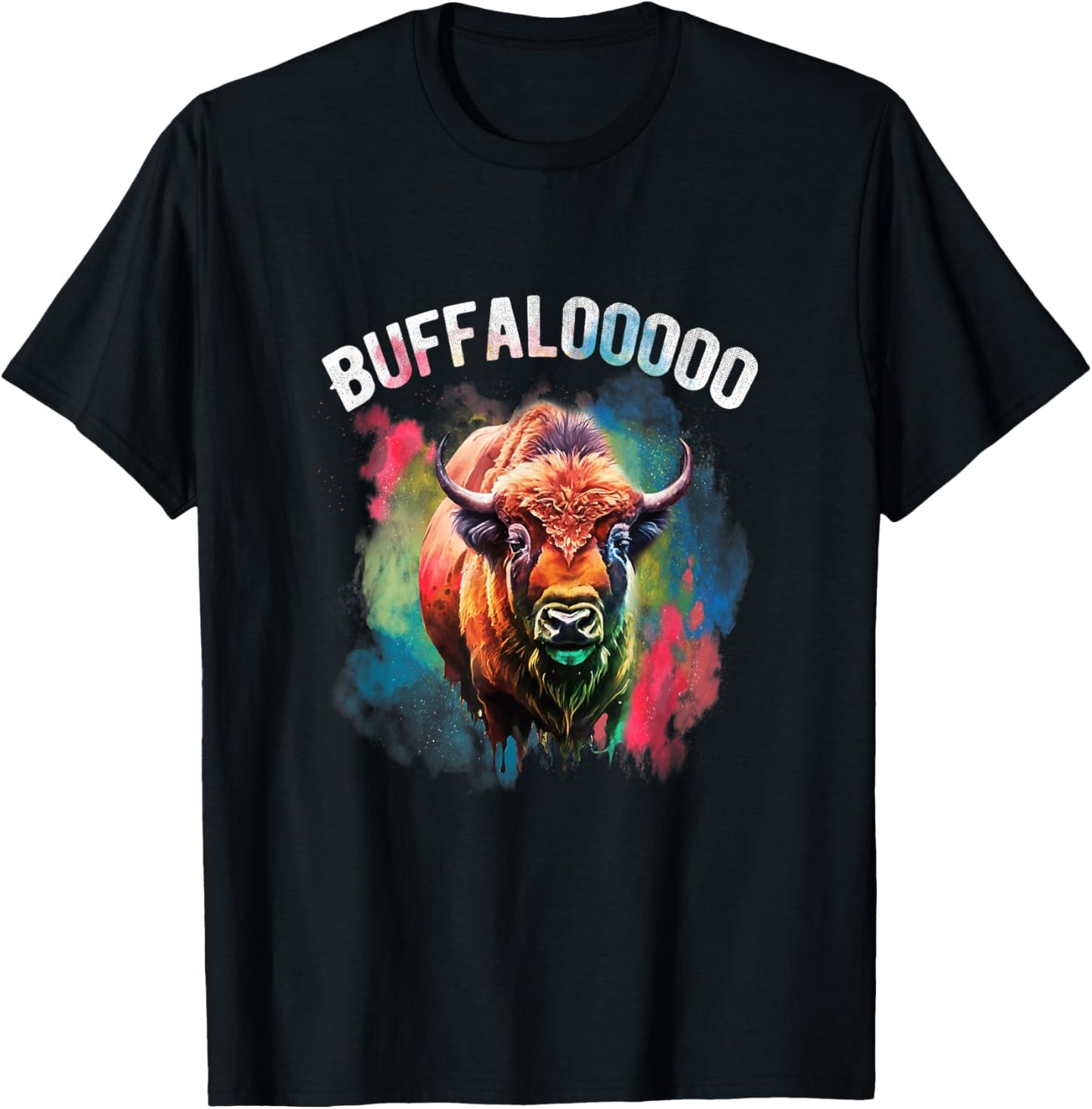 Lucky Buffalo Casino Slot Machine BUFFALOOOOO Gambling T-Shirt - T-Shirt | Black