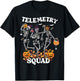 Telemetry Nurse Squad Medical Nursing Skeleton Dancing T-Shirt - T-Shirt | Black