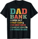 Dad Bank Funny Father's Day No Credit Checks Vintage Daddy T-Shirt - T-Shirt | Black