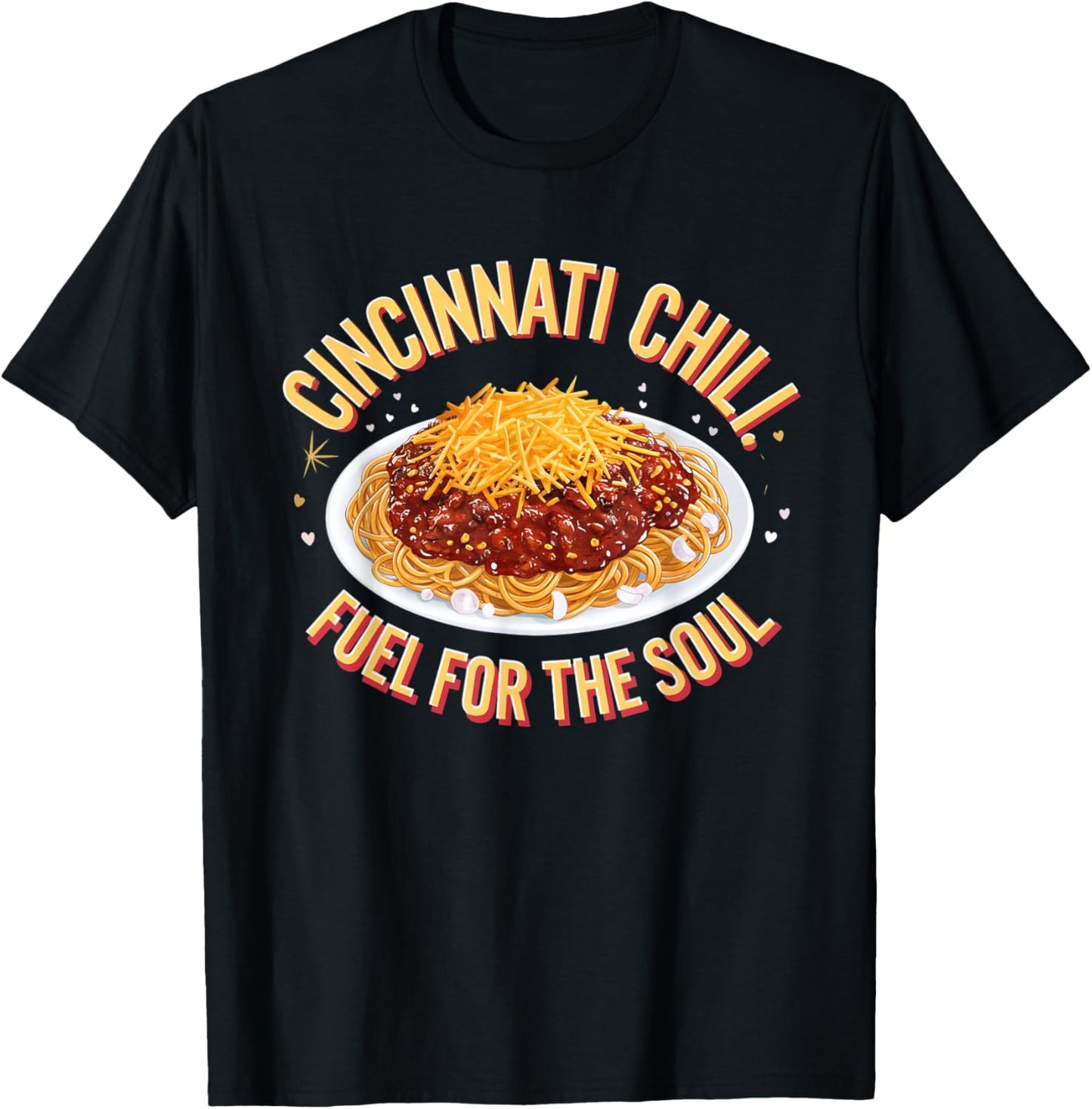 Cincinnati Chili - Iconic Ohio Comfort Food Design T-Shirt - T-Shirt | Black