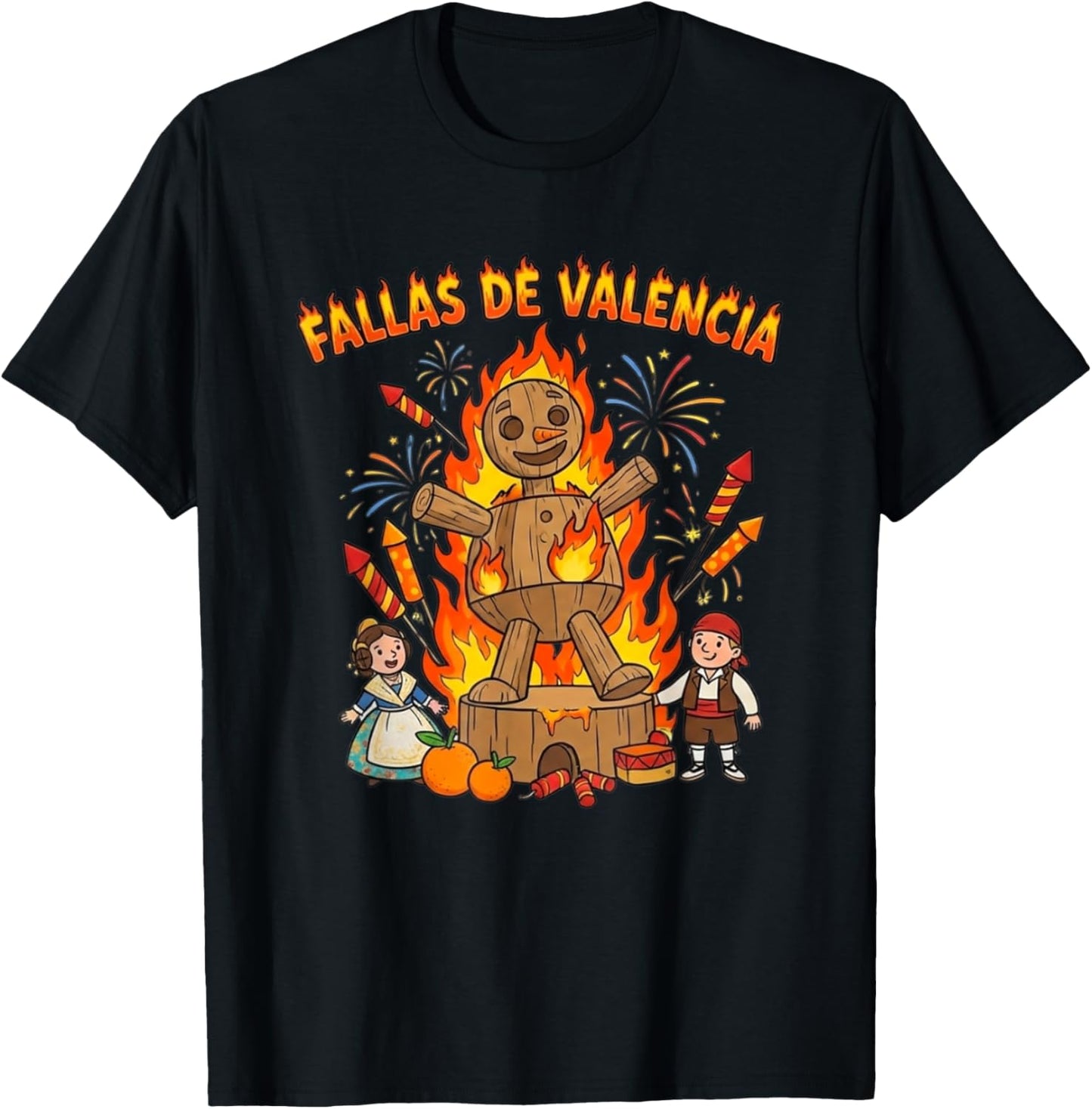 Fallas de Valencia Figur T-Shirt - T-Shirt | Black