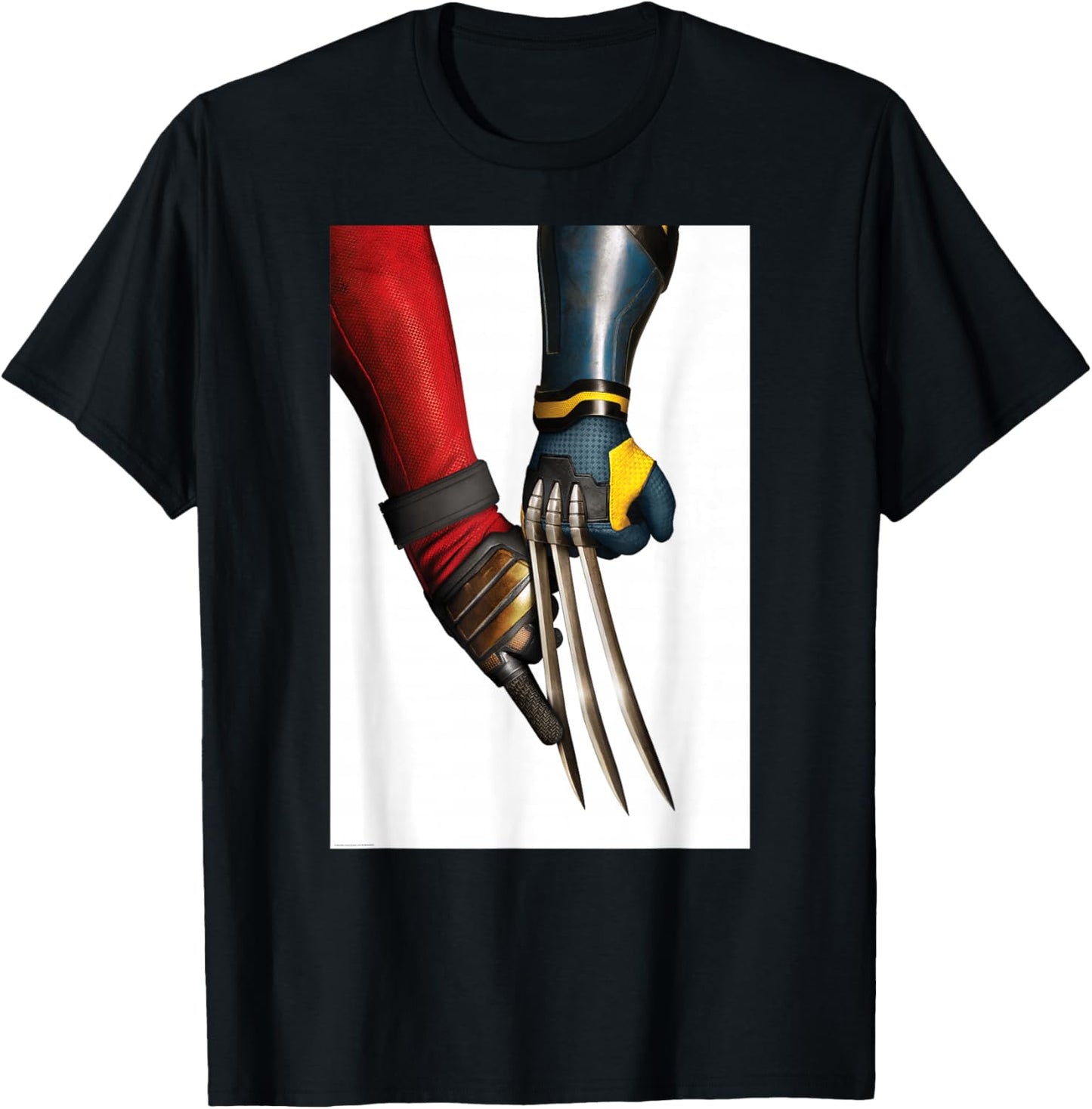 Marvel Studios Deadpool & Wolverine Claw Touch Poster T-Shirt - T-Shirt | Black