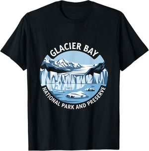 Glacier Bay National Park and Preserve Alaska T-Shirt - T-Shirt | Black