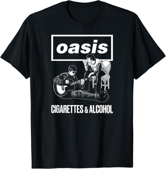 Oasis – Cigarettes and Alcohol T-Shirt - T-Shirt | Black