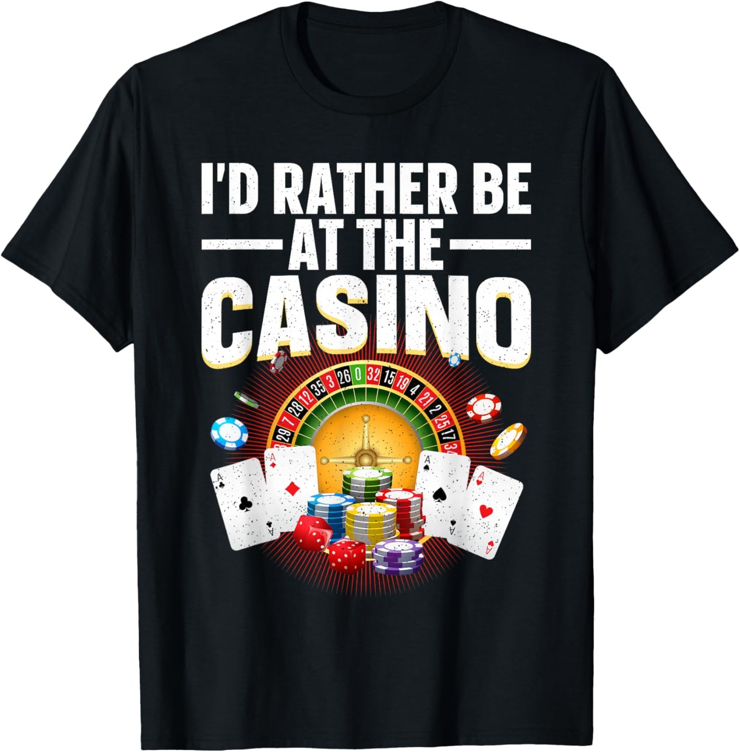 Best Casino Art Women Gambling Casino Player Gambler T-Shirt - T-Shirt | Black