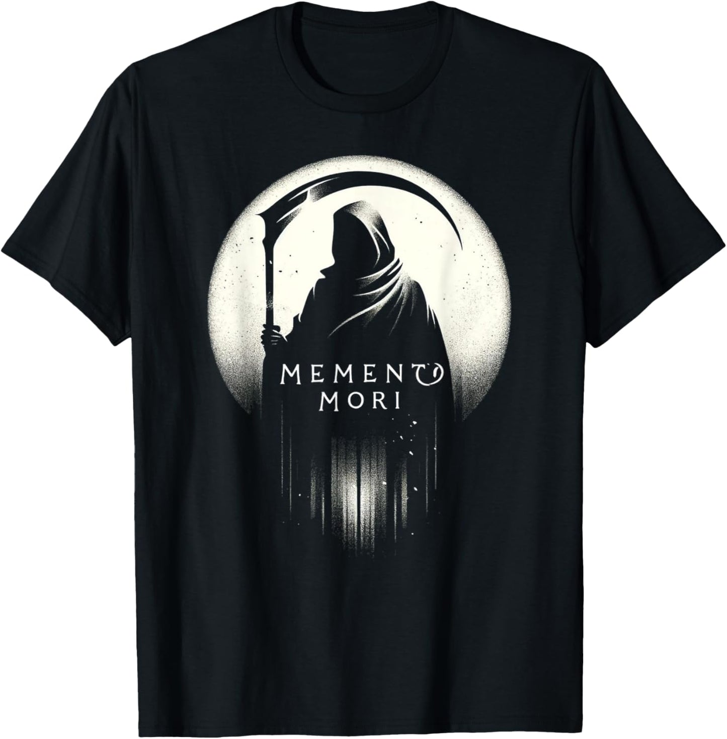 Memento Mori - Latin Remember You Must Die with Grim Reaper T-Shirt - T-Shirt | Black