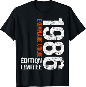 Vintage 1986 Gift 40 Years Man Birthday Humour T-Shirt - T-Shirt | Black