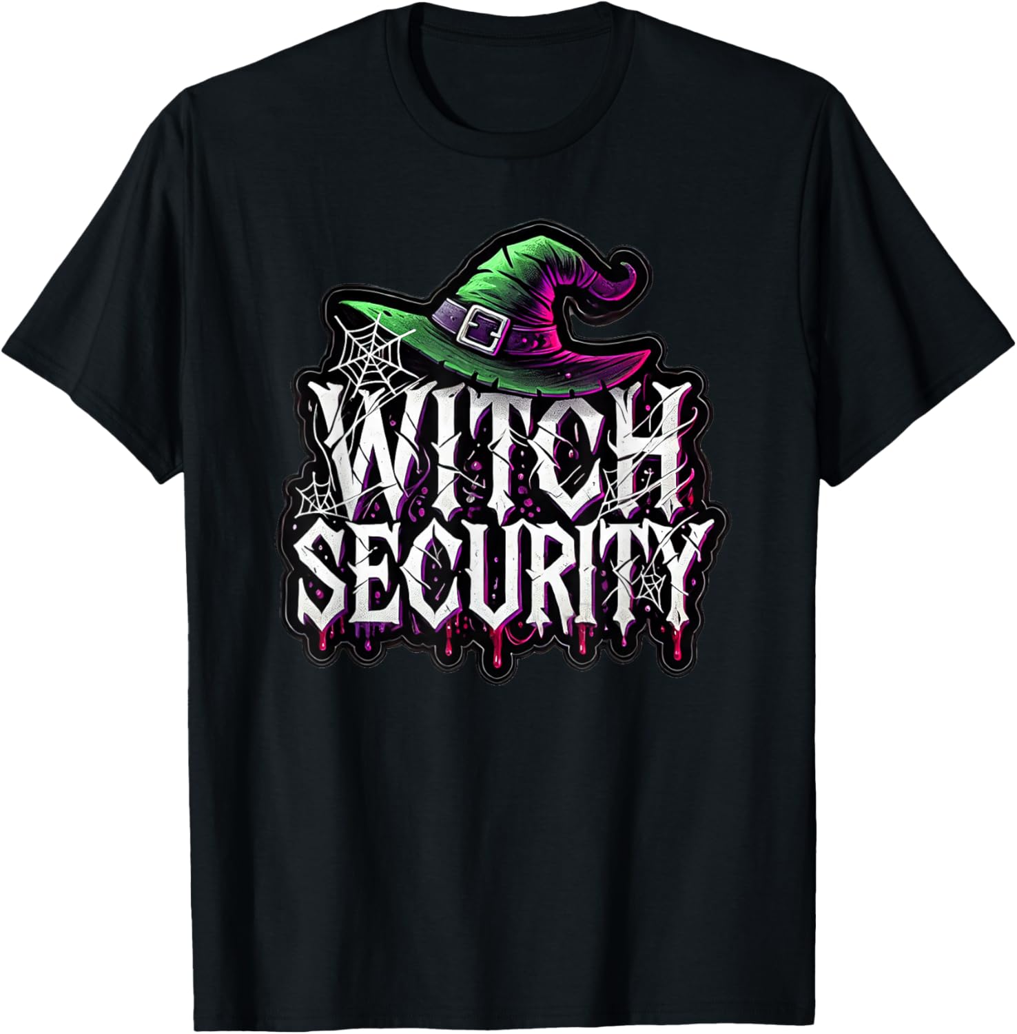 Witch Security Easy Husband of Witches Costume Fun Boyfriend T-Shirt - T-Shirt | Black