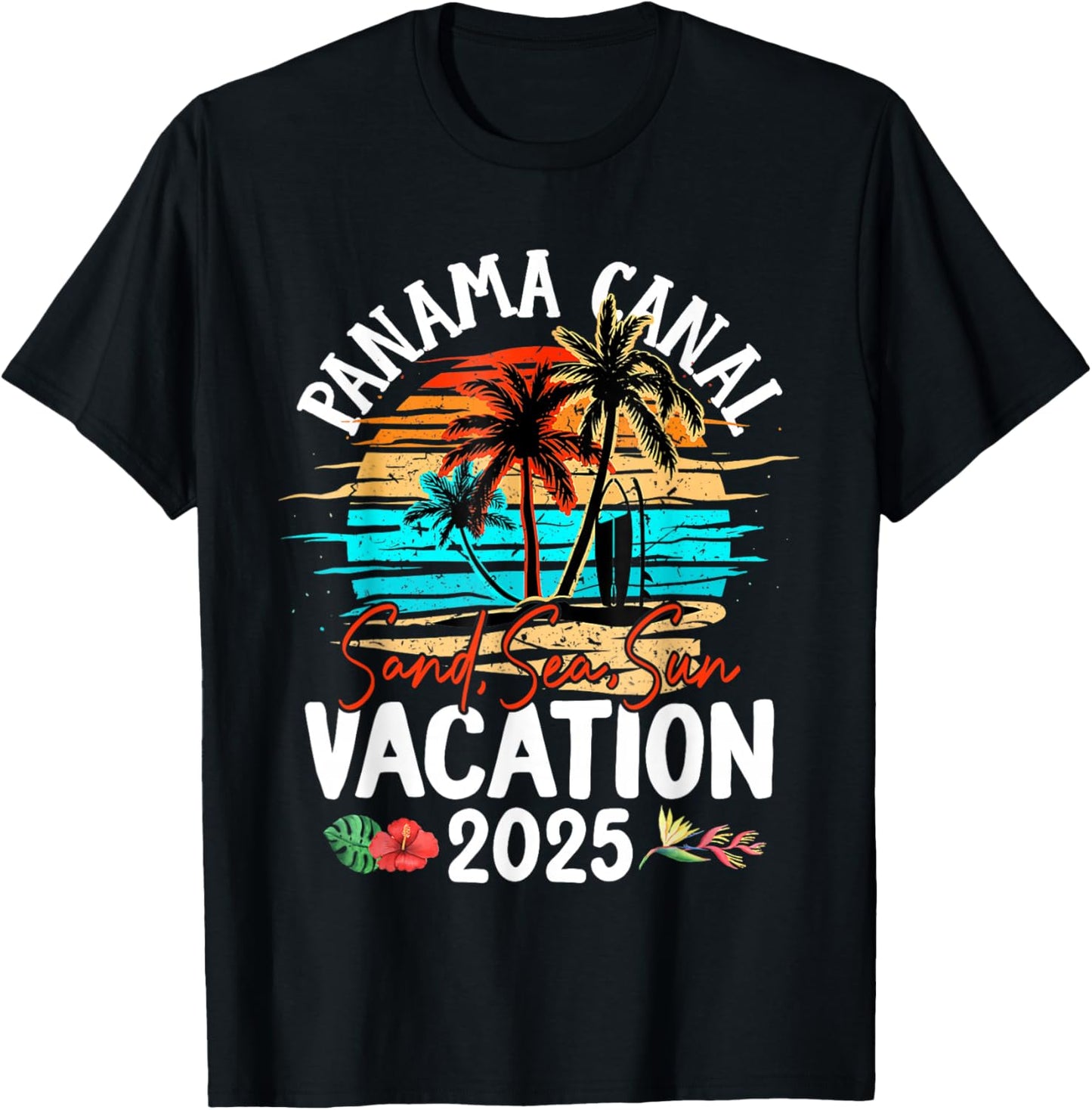 Panama Canal Vacation 2025 Matching Family Group T-Shirt - T-Shirt | Black