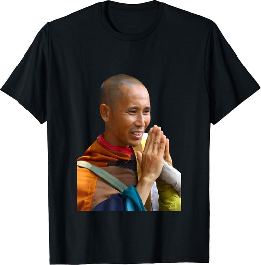 Thich Minh Tue Vietnamese Buddha T-Shirt - T-Shirt | Black