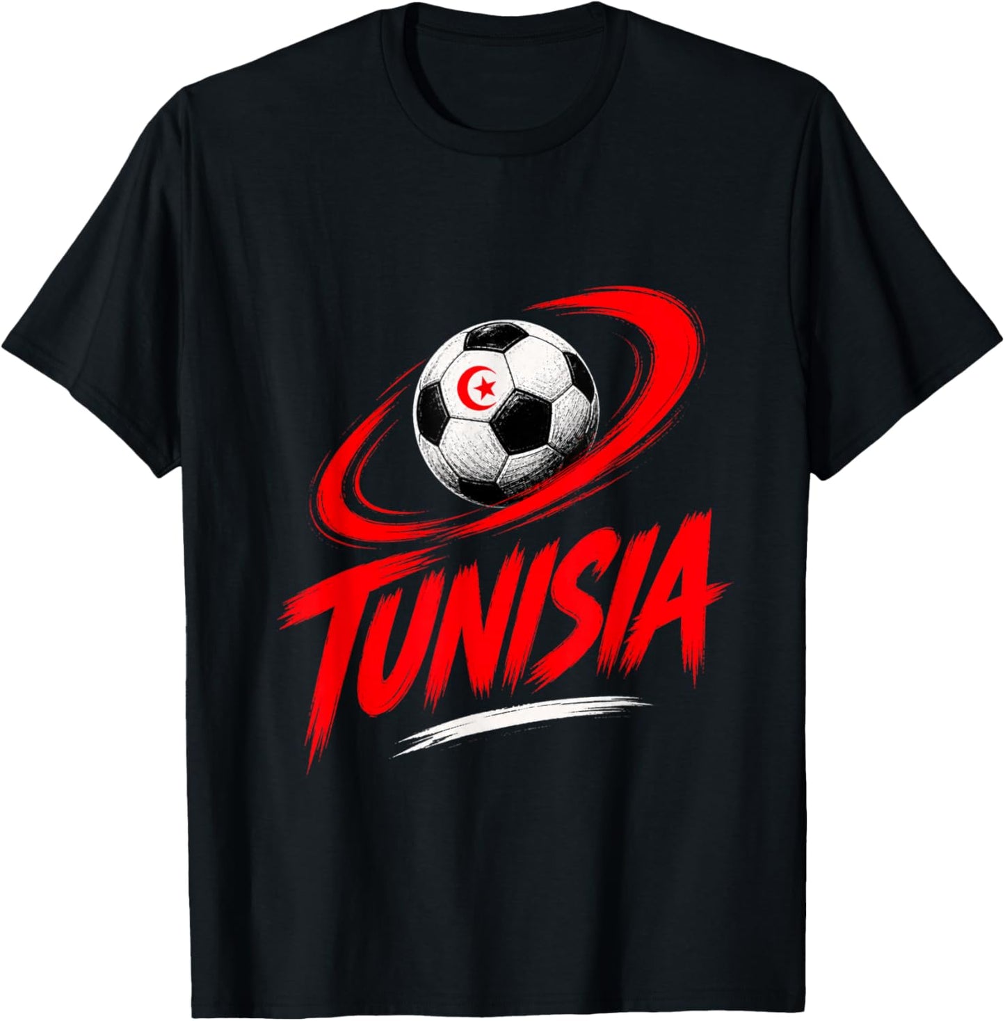 Tunisie Football Vibes Été T-Shirt - T-Shirt | Black
