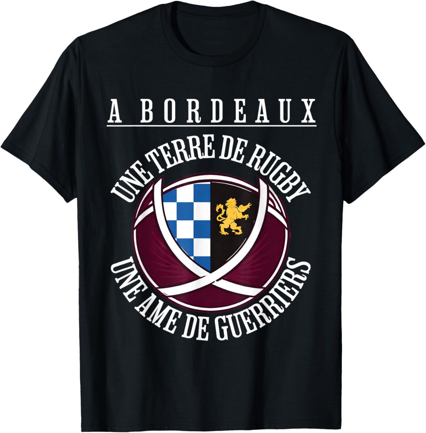 Bordeaux Rugby UBB Rugby Supporter Jersey Bordeaux T-Shirt - T-Shirt | Black
