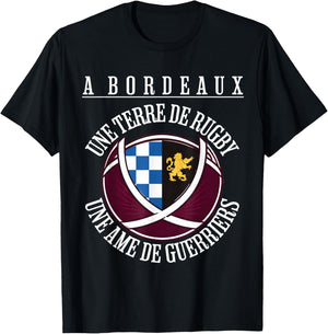 Bordeaux Rugby UBB Rugby Supporter Jersey Bordeaux T-Shirt - T-Shirt | Black