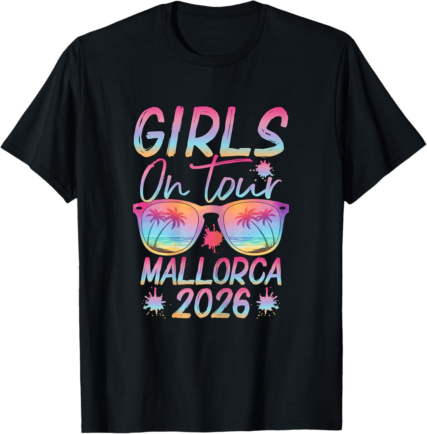 Girls On Tour Mallorca 2026 Girls' Evening Malle Party T-Shirt - T-Shirt | Black