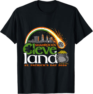 Cleveland, March 17, 2026 for Meteor Lovers Astronomical T-Shirt - T-Shirt | Black